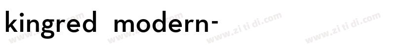 kingred modern字体转换